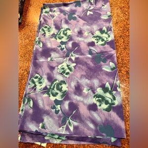 Y2K Electric Purple and Teal Floral Fabric- 2 yards